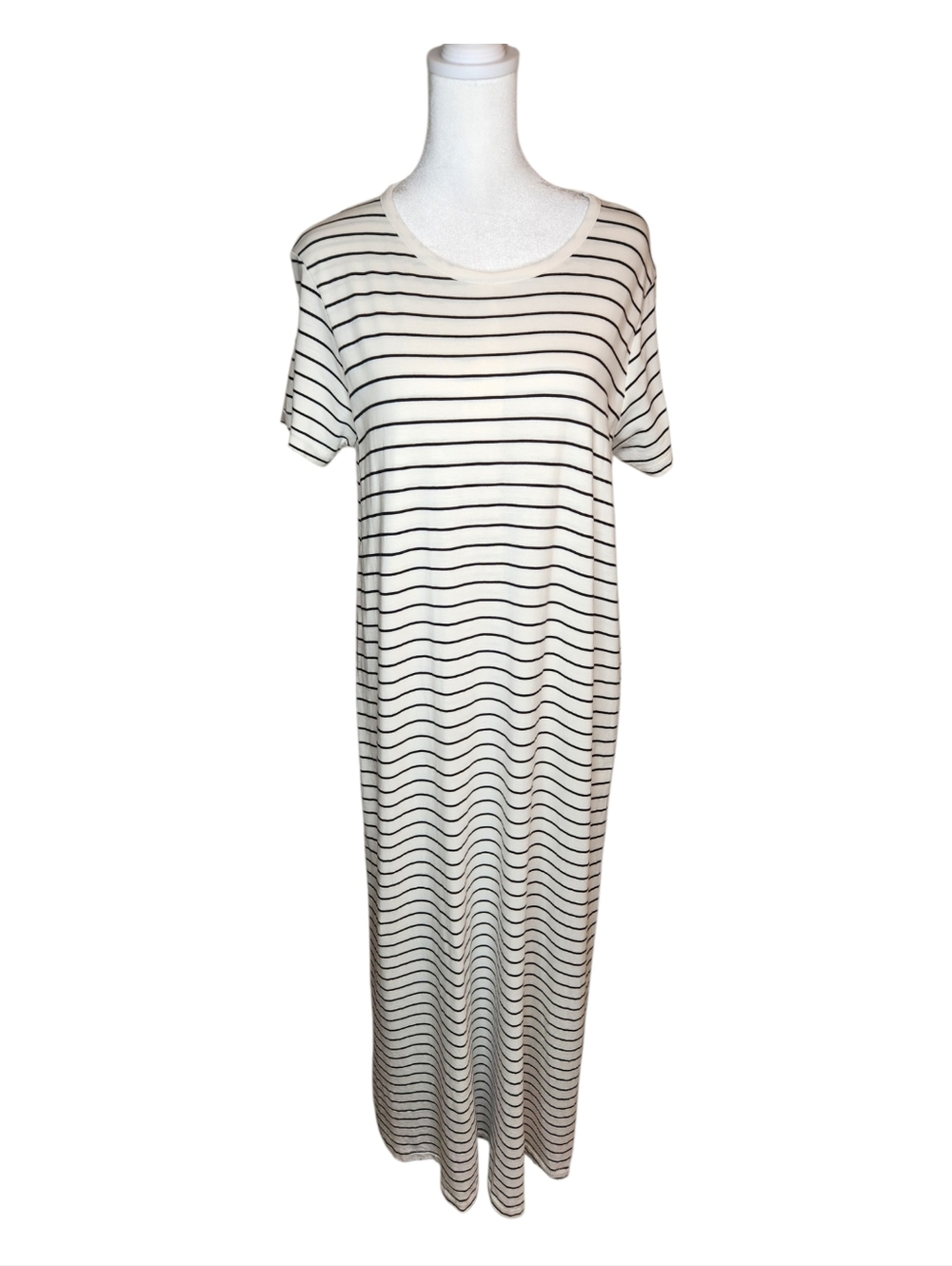 Hatch The Easygoing Maternity Nursing Striped Maxi Dress Size 1 Small